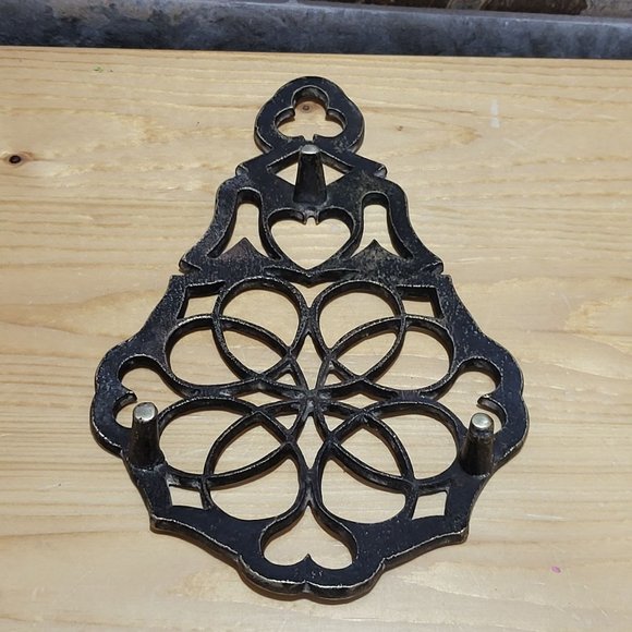 VTG Brass Bronze Trivet Wall Hanging Decor - Picture 5 of 10
